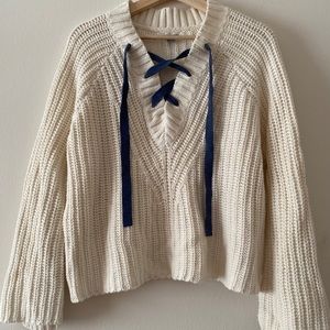 aerie tie sweater